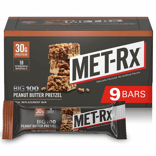 MET-Rx Big 100 Colossal Protein Bars, 100 g, (Pack of 9)