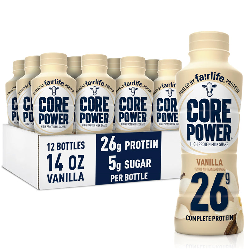 Core Power Fairlife 26g Protein Milk Shakes,Chocolate, 14 Fl Oz Bottle (Pack of 12)