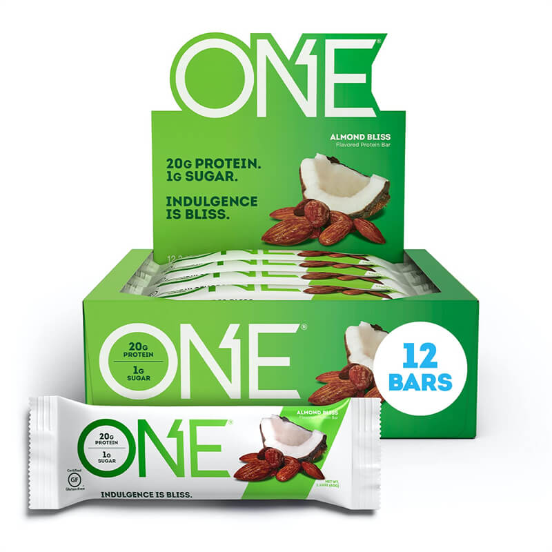 ONE Protein Bars, Maple Glazed Doughnut, Gluten Free Protein Bars with 20g Protein and 1g Sugar, 2.12 oz (12 Count)