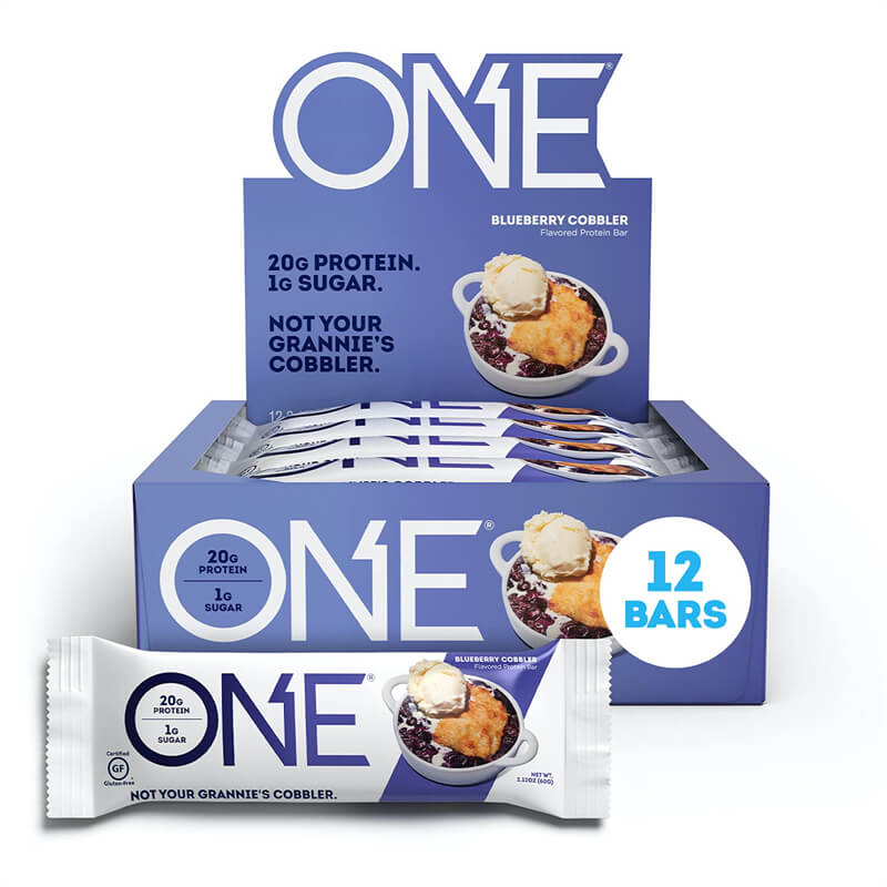 ONE Protein Bars, Maple Glazed Doughnut, Gluten Free Protein Bars with 20g Protein and 1g Sugar, 2.12 oz (12 Count)